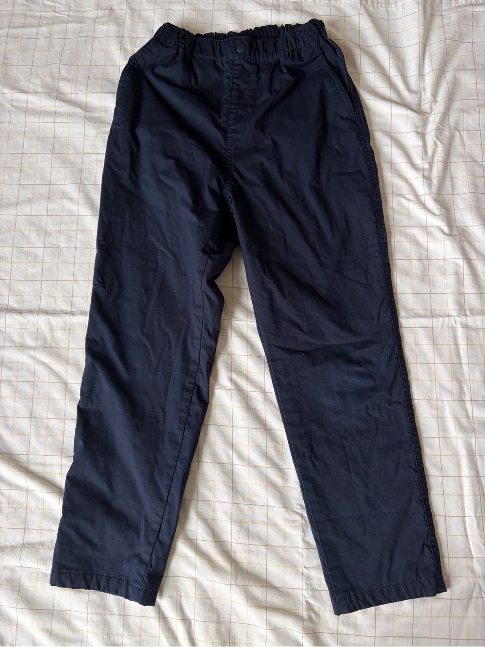 Uniqlo kids Navy Elastic-Waist pants with warm lining